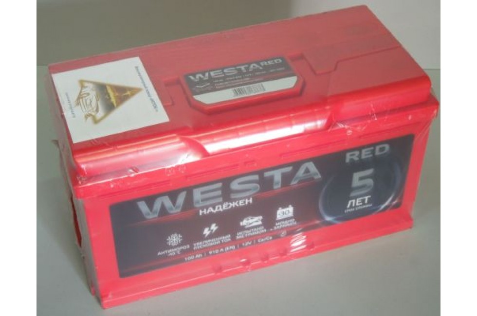 Аккумулятор Westa RED 100 А/Ч, 910А 
